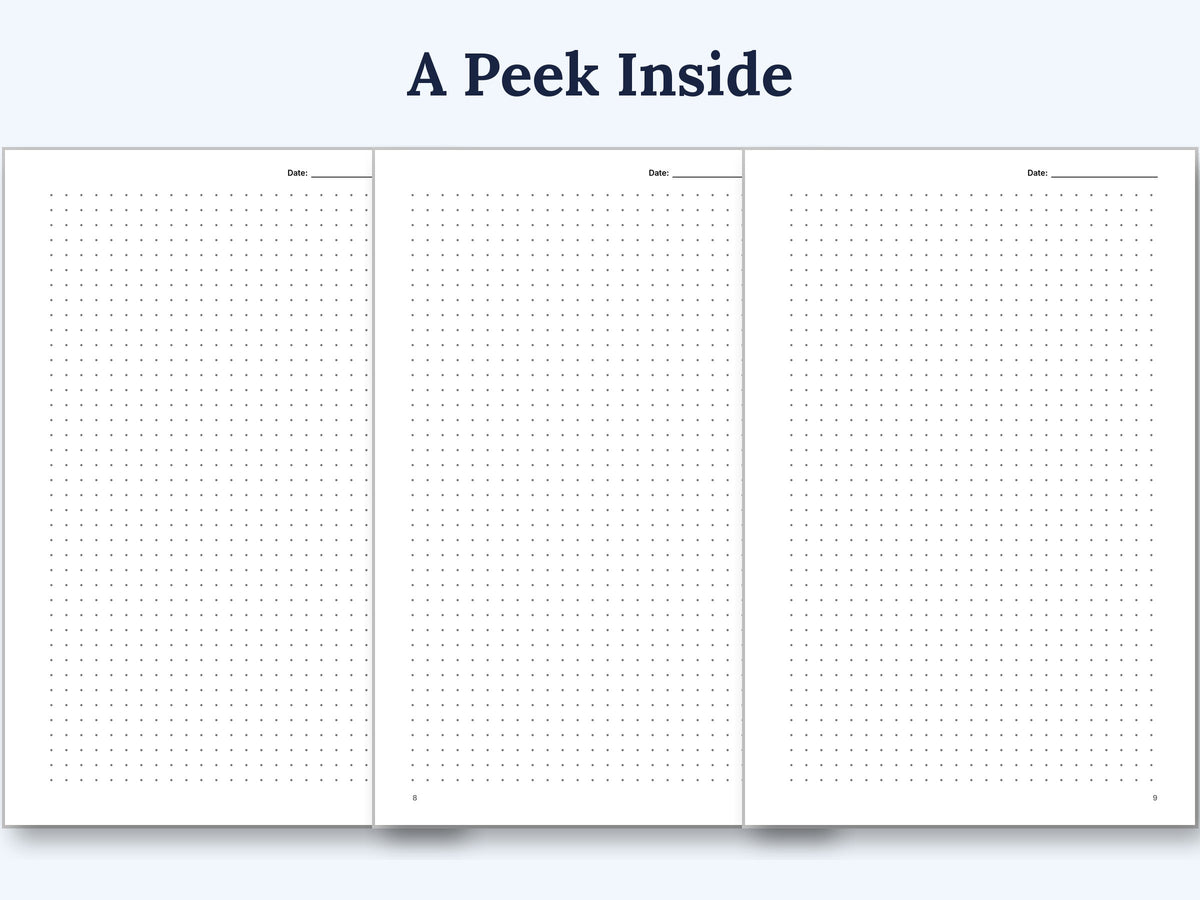 A peek inside: sample journal pages