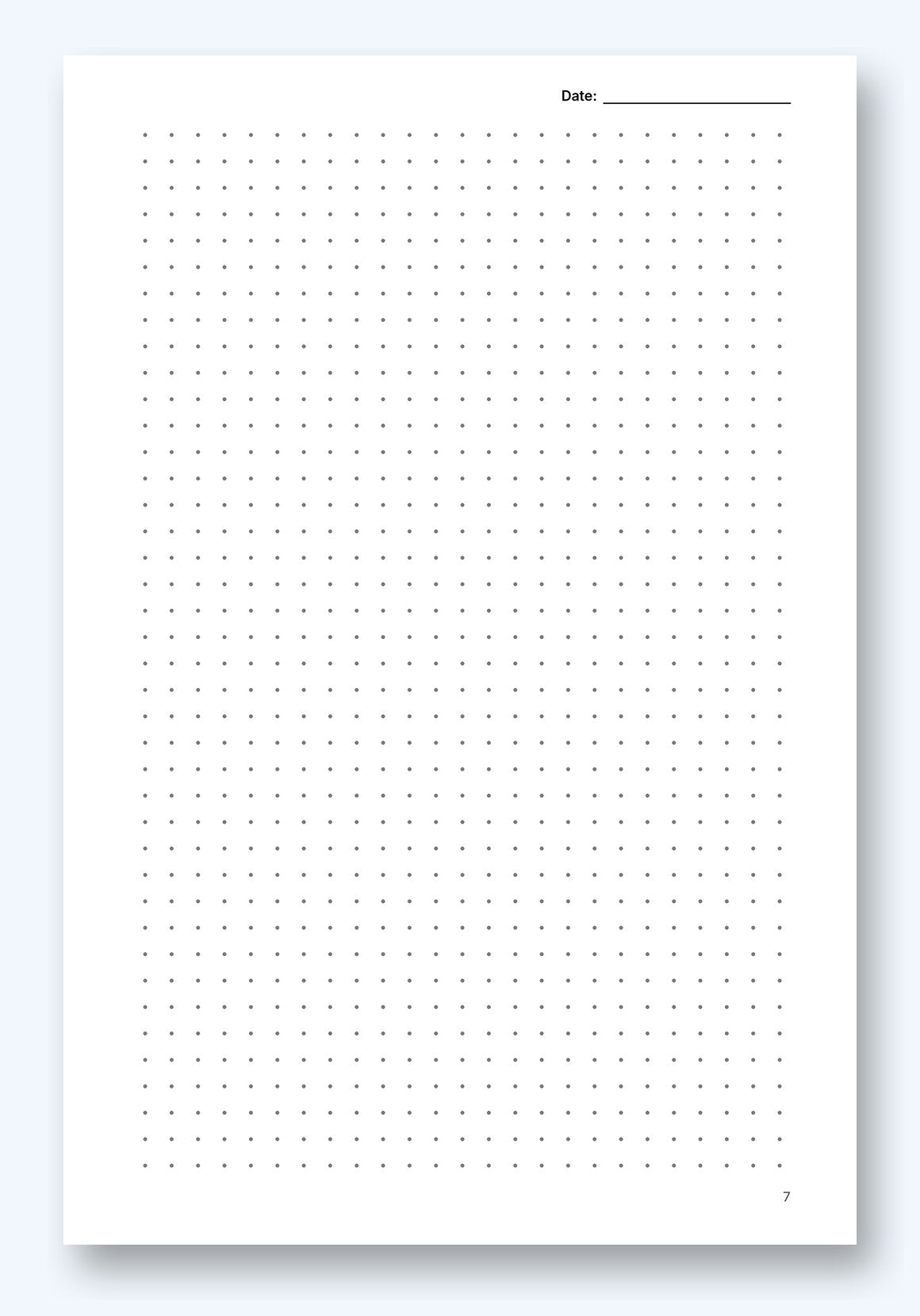 Sample journal page