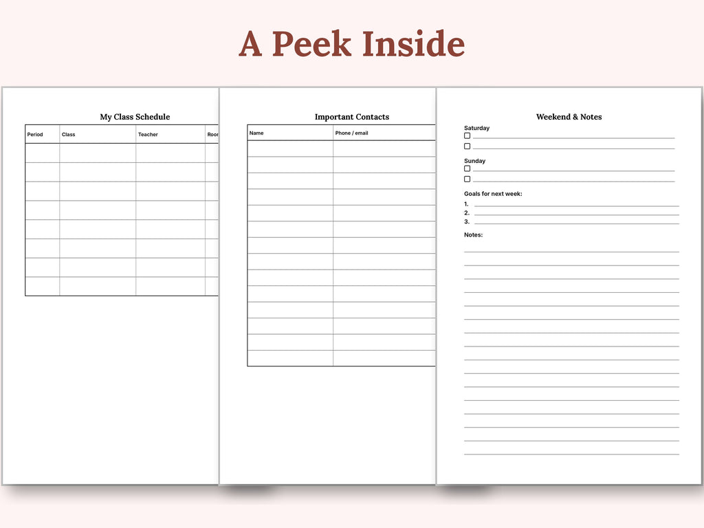 Homework Hero: A Student Planner for Girls