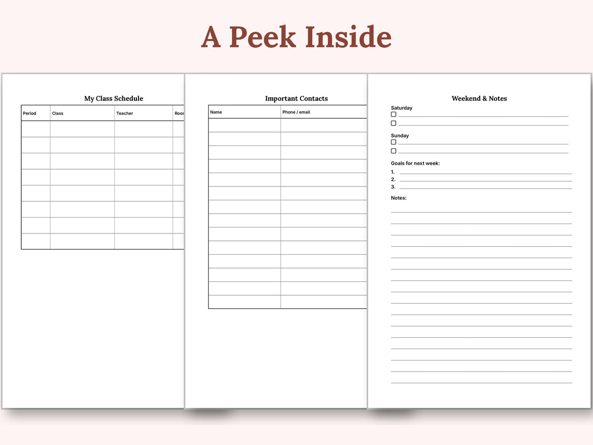 Homework Hero: A Student Planner for Girls
