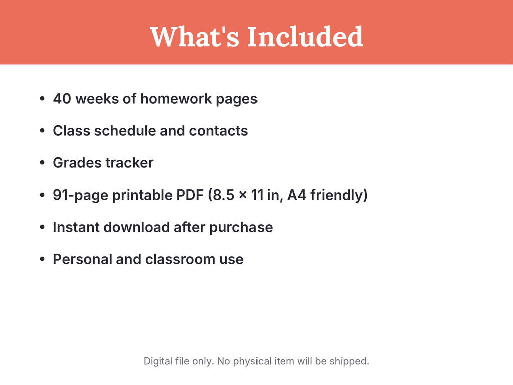 Homework Hero: A Student Planner for Girls
